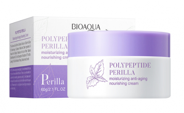 Крем омолаживающий с экстрактом периллы (Polypeptide Perilla Moisturizing Anti-Aging Nourishing Cream Bioaqua) 60 г 