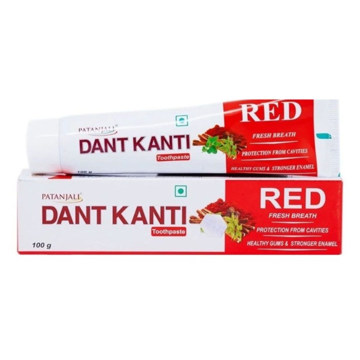 Зубная паста Дант Канти Ред Патанджали (Tooth paste Dant Kanti Red Patanjali) 100 г
