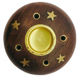 Подставка для благовоний Полусфера дерево Шишам