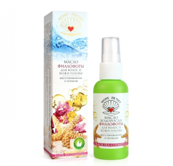 Масло Филлофоры для волос и кожи головы восстановление и питание (Море Лечит) 50 мл