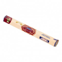 Благовония без угля Табак Ваниль шестигранник Сатья (Tobacco Vanilla Charcoal free Satya) 20 шт