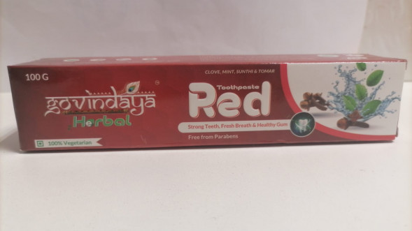 Зубная паста Ред Говиндая (Red toothpaste Govindaya) 100 г