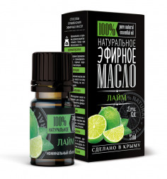 Эфирное натуральное масло Лайм Крымские масла (Lime Oil) 5 мл