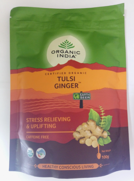 Чай Тулси с имбирем Органик Индия (Tulsi Ginger Organic India) 100 г