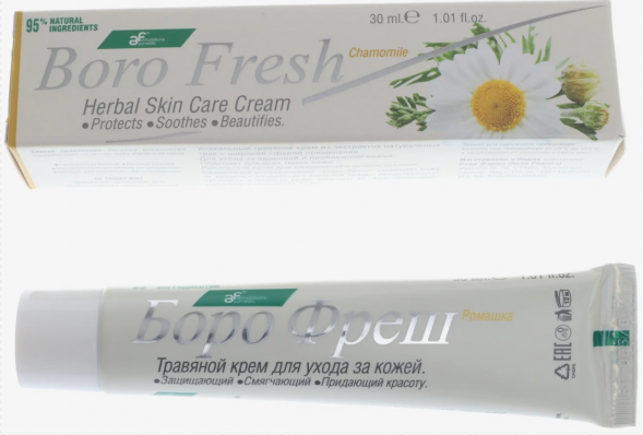Травяной крем для кожи с Ромашкой Боро Фреш (Herbal skin care cream Camomile Boro Fresh) 30 мл
