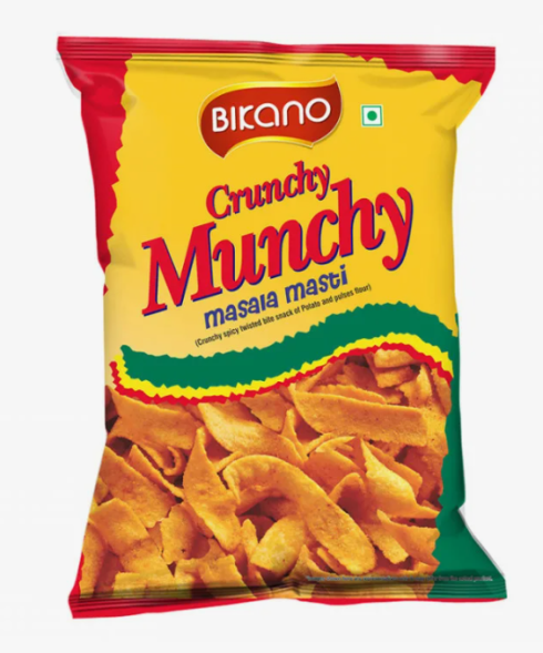 Чипсы хрустящий картофель (Crunchy Munchy Masala masti Bikano) 125 г