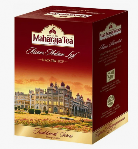 Чай черный индийский среднелистовой Ассам (Maharaja Assam Medium Leaf) 100 г