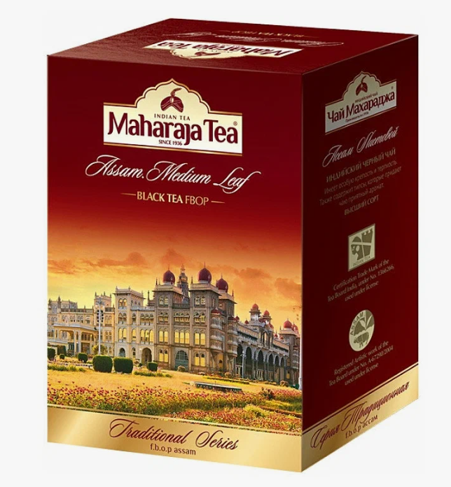 Чай черный индийский среднелистовой Ассам (Maharaja Assam Medium Leaf) 100 г