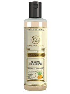 УЦЕНКА! Кондиционер Апельсин и Лемонграсс Кхади СРОК ДО 09.2026 (Conditioner Orange and Lemongrass Khadi) 210 мл