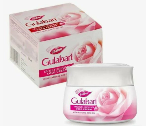 Крем для сухой кожи лица с маслом розы Гулабари роуз глоу Дабур (Gulabari Rose Glow Moisturising Cold Cream Dabur) 50 мл