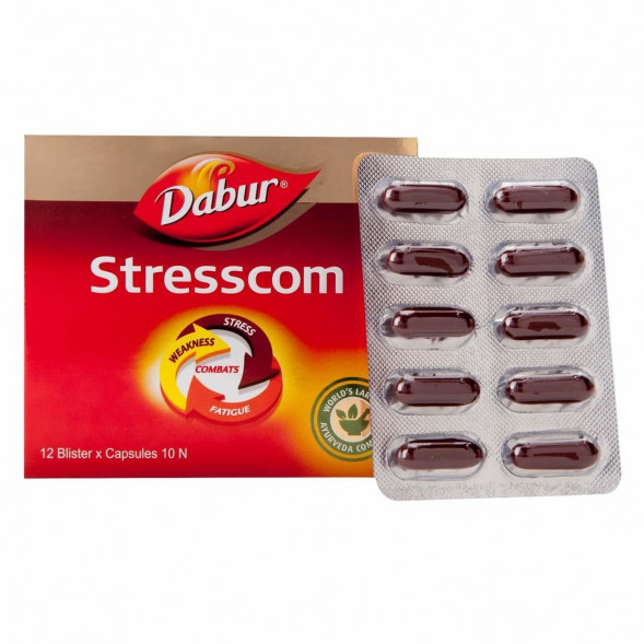 УЦЕНКА! Стресском Дабур ПОМЯТА УПАКОВКА (Stresscom Dabur) 120 табл (10x12 блистер)