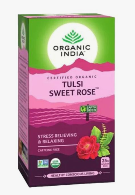 Чай Тулси Сладкая Роза Органик Индия (Tulsi Sweet Rose Organic India) 25 пакетиков