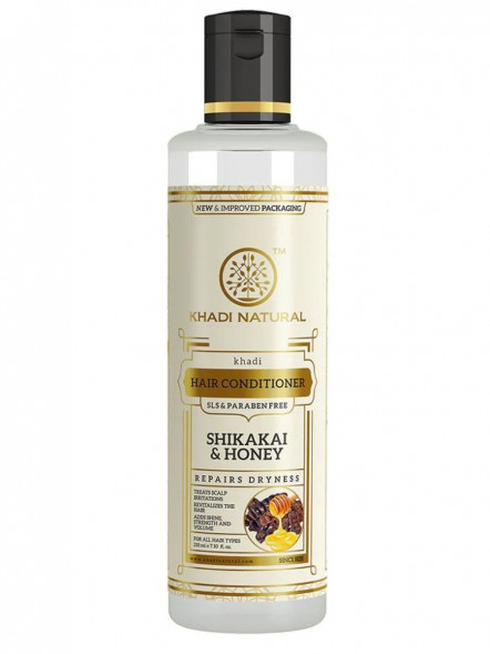 Кондиционер Шикакай и Мед без Слс и Парабенов Кхади (Hair Conditioner Khadi Shikakai &amp;amp; Honey Sls Paraben Free Khadi Natural) 210 мл