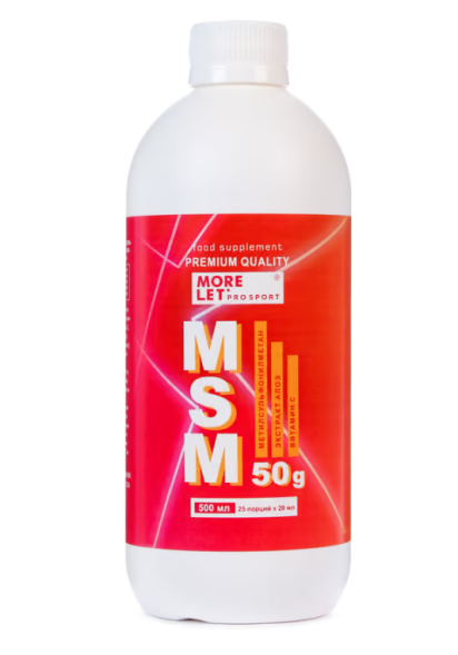 Напиток MSM с витамином С и экстрактом алоэ для суставов (MSM Morelet) 500 мл (25 порций)