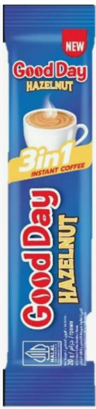 Кофе 3 в 1 Лесной орех в стиках (Hazelnut Good day Instant coffee) 20 г