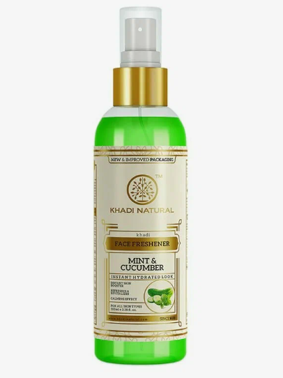 Освежающий тоник для лица с мятой и огурцом Кхади (Face freshener Mint and cucumber Khadi) 100 мл