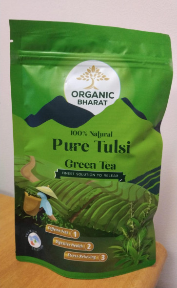Чай Тулси Зеленый чай (Pure Tulsi Green Tea Organic Bharat) 100 г