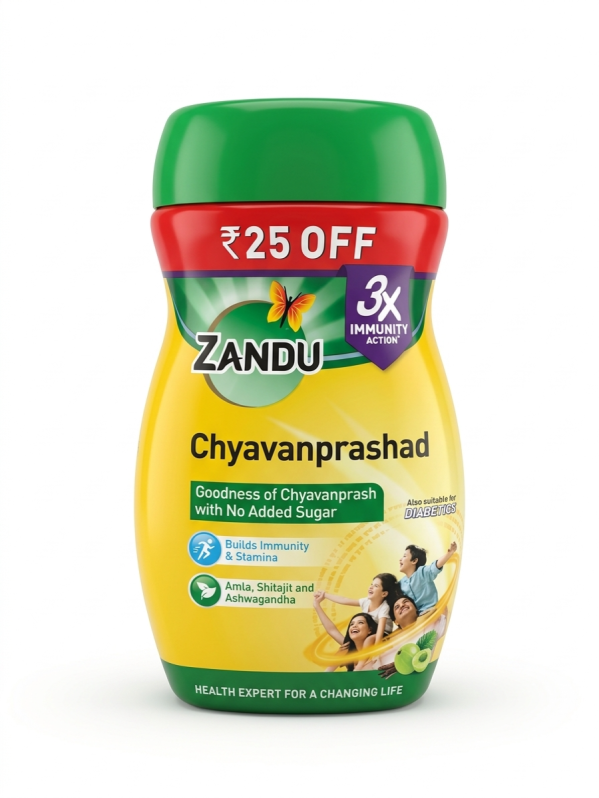 Чаванпраш без сахара Занду (Chyavanprashad with no added sugar Zandu) 450 г