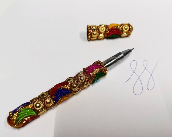 Подарочная ручка, синие чернила 12,5 см