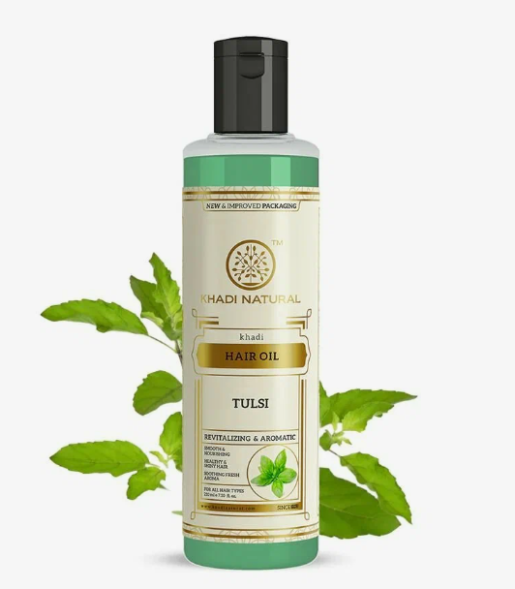 Тулси масло для волос Кхади (Hair oil Tulsi Oil Khadi) 210 мл