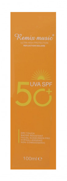 Крем солнцезащитный водостойкий (Remix music Sun Protection cream UVA 50+ SPF) 100 мл