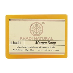 УЦЕНКА! Мыло Манго Кхади СРОК ДО 09.2026 (Mango soap Khadi) 125 г