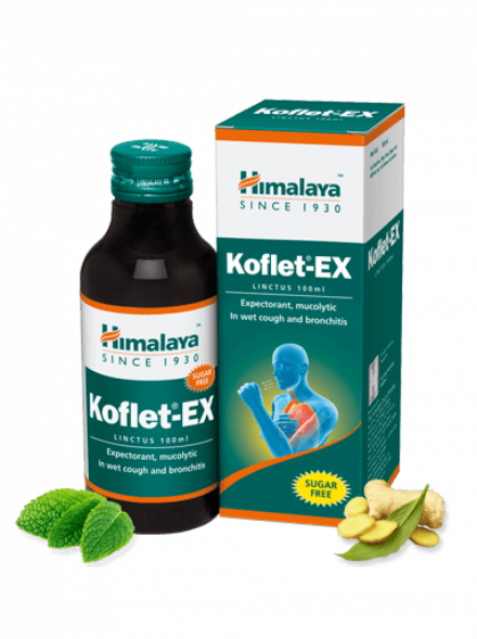 Кофлет EX без сахара сироп от кашля Хималая (KOFLET-EX SF Himalaya) 100мл