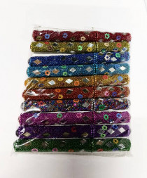 Подарочная ручка в цветочек, синие чернила 12,5 см