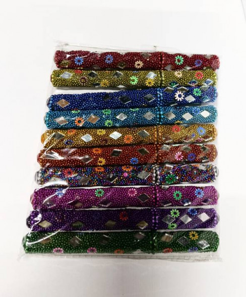 Подарочная ручка в цветочек, синие чернила 12,5 см