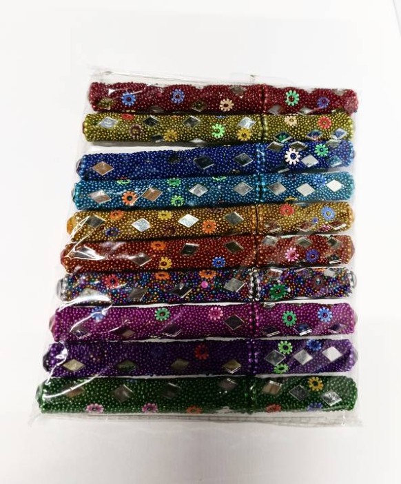 Подарочная ручка в цветочек, синие чернила 12,5 см