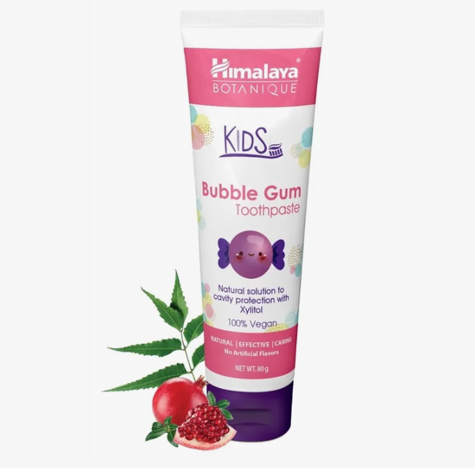 Зубная паста детская Бабл Гам Хималая (Kids Bubble GumToothpaste Himalaya) 80 г