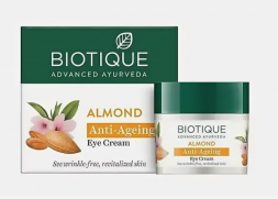 Крем для кожи вокруг глаз против морщин с миндалем Биотик (Bio Almond Anti Ageing Eye Cream Biotique) 15 г