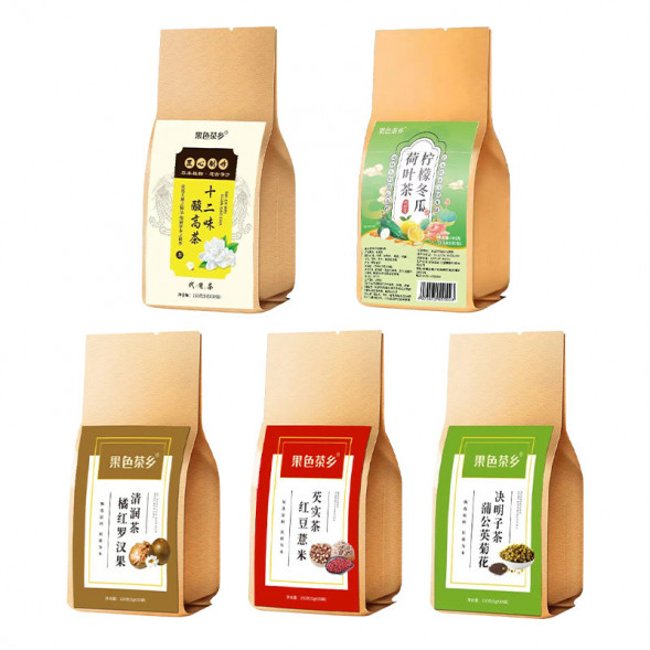 Китайский чай из листьев лотоса с лимоном и зимней дыней (Bozhou Health Tea) 30 пакетиков х 3,5 г