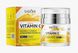 Крем осветляющий для лица с ретинолом, ниацинамидом и q10 (Whiten cream Vitamin C Niacinamide Retinol Q10 Sadoer) 50 г