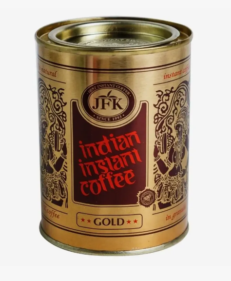 Индийский растворимый кофе гранулированный в банке Классик (Indian Instant Coffee Classic JFK) 100 г