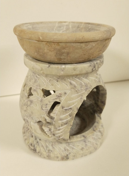 Аромалампа для эфирных масел камень Белый слон