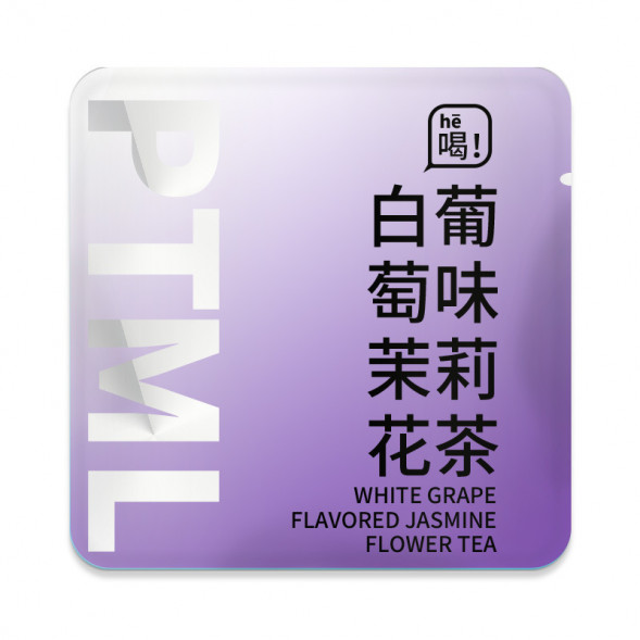 Китайский жасминовый чай со вкусом белого винограда (White Grape flavored Jasmine Flower Tea) 1 пакетик