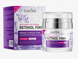 Крем для кожи вокруг глаз против морщин с ретинолом (Anti-Aging Eye Cream Retinol Firm Sadoer) 30 г