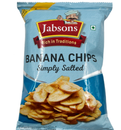 Банановые чипсы с солью (Banana Chips salted Jabsons) 150 г