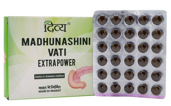 Мадхунашини Вати при диабете Дивья (Divya Madhunashini Vati Patanjali) блистер 30 табл