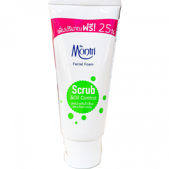 Скраб очищающий для лица против жирного блеска (Dr. Montri Facial Foam Scrub &amp;amp; Oil Control) 125 г Таиланд