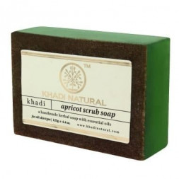 УЦЕНКА! Мыло-Скраб Абрикос Кхади БРАК УПАКОВКИ (Khadi Apricor Scrub Soap) 125 г