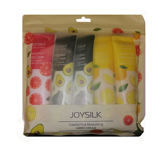 Набор кремов для рук фруктовый: грейпфрукт, авокадо и лимон (Joysilk Colorful Fruit Hand Cream) 5 шт x 30 г
