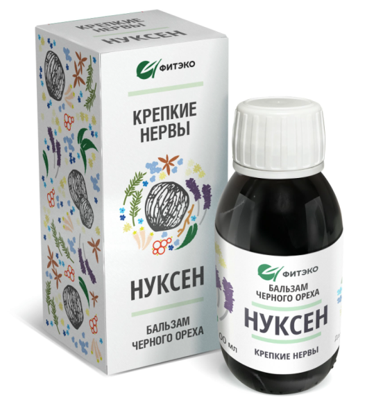 Бальзам Черного Ореха Нуксен Крепкие нервы (Фитэко) 100 мл