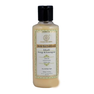 УЦЕНКА! Кондиционер Апельсин и Лемонграсс Кхади БЕЗ ПЛЕНКИ (Conditioner Orange and Lemongrass Khadi) 210 мл 