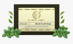 Мыло-Скраб Базилик Кхади (Khadi Basil Scrub soap) 125 г