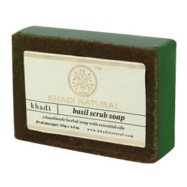 Мыло-Скраб Базилик Кхади (Khadi Basil Scrub soap) 125 г