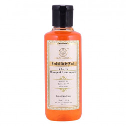 Гель для душа Апельсин и Лемонграсс Кхади (Herbal Body Wash Khadi Orange and Lemongrass Khadi) 210 мл