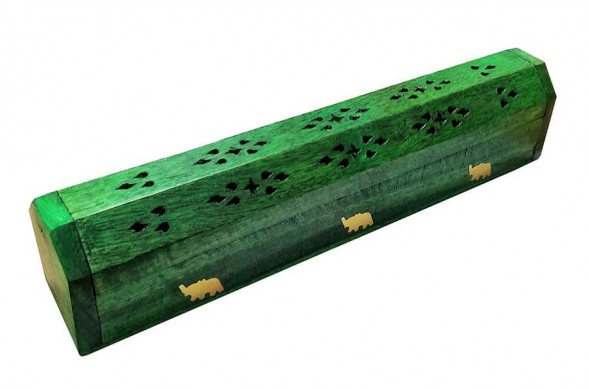 Пенал для благовоний Зеленый дерево Шишам