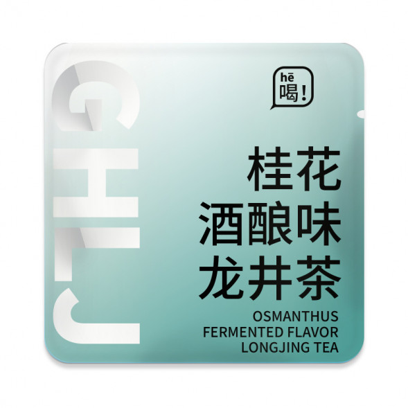 Китайский лунцзинский чай со вкусом вина из османтуса (Osmanthus Fermented Flavor Long Jing Tea) 1 пакетик